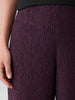 WOVEN PLISSE WIDE LEG PANT