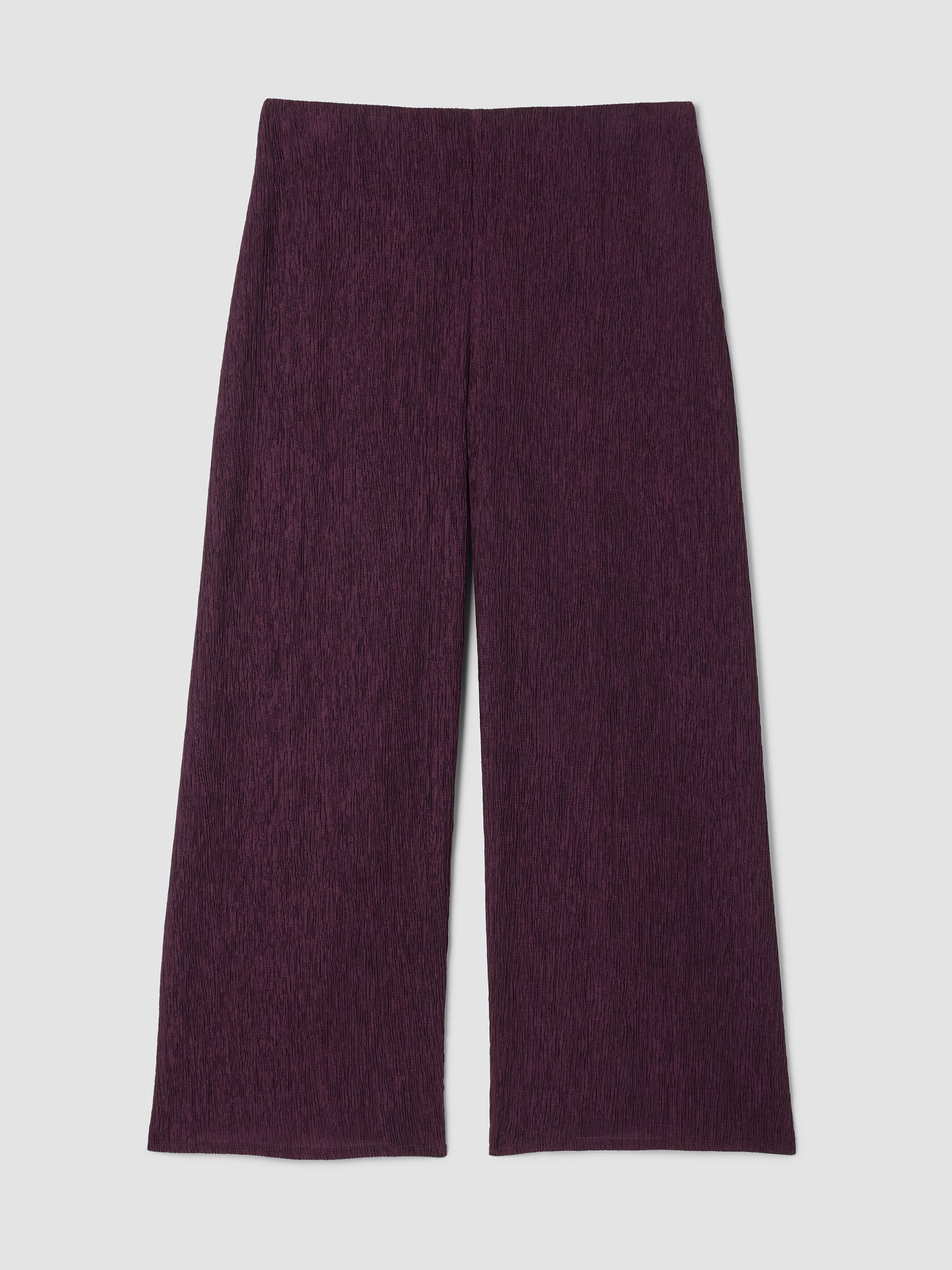 WOVEN PLISSE WIDE LEG PANT