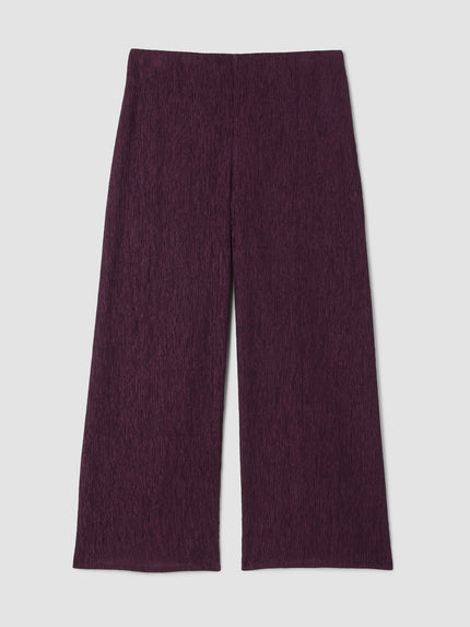 WOVEN PLISSE WIDE LEG PANT