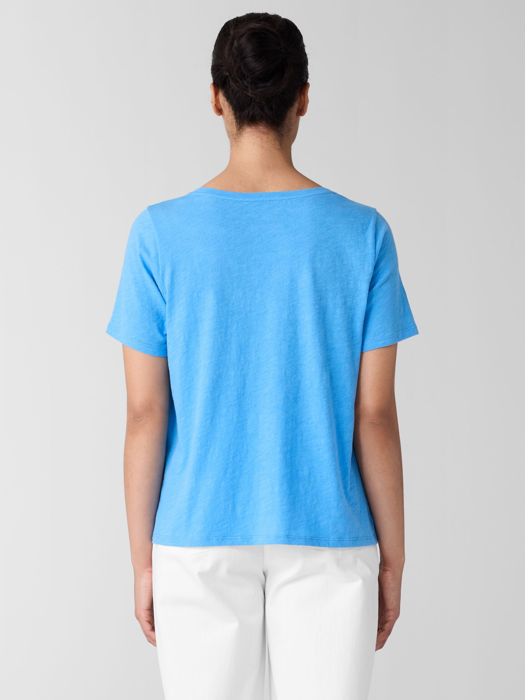 ORGANIC COTTON SLUBBY JERSEY POCKET TEE