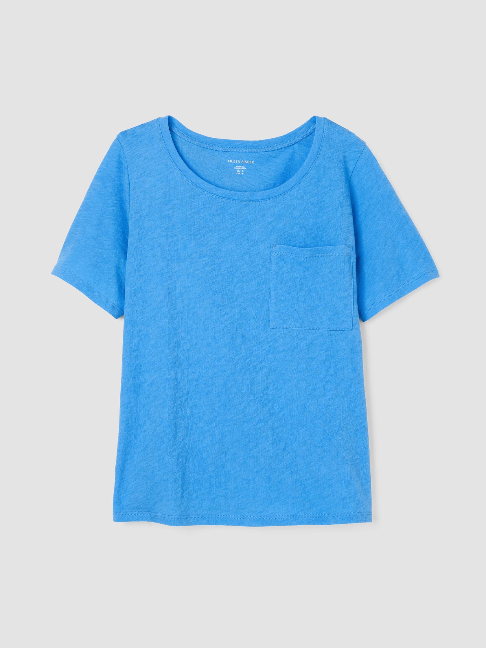 ORGANIC COTTON SLUBBY JERSEY POCKET TEE