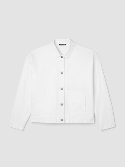 GARMENT DYED ORGANIC COTTON DENIM JACKET