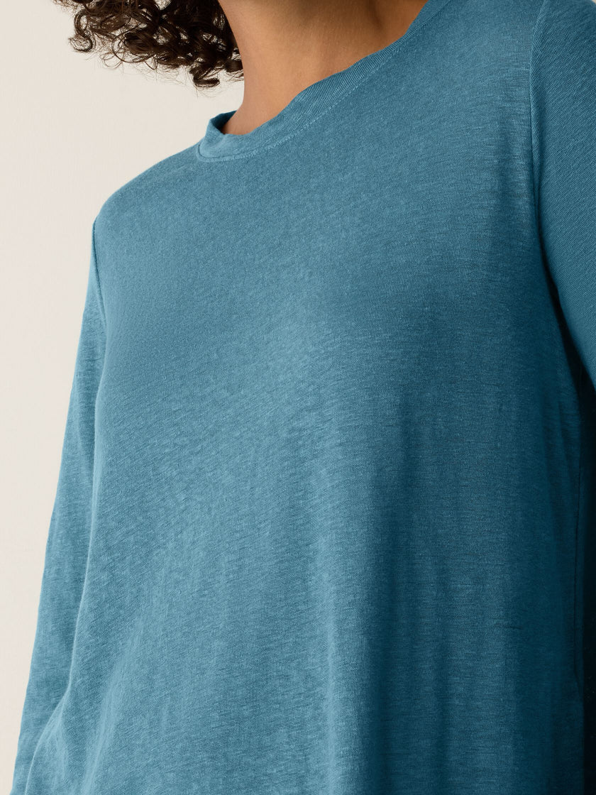 ORGANIC LINEN JERSEY LONG SLEEVE TEE