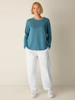 ORGANIC LINEN JERSEY LONG SLEEVE TEE
