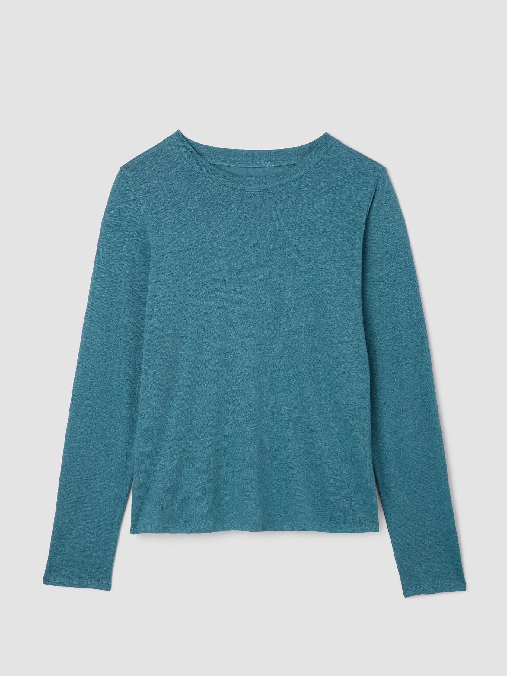 ORGANIC LINEN JERSEY LONG SLEEVE TEE