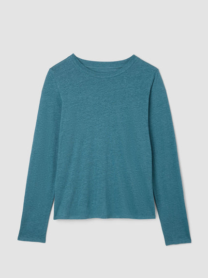 ORGANIC LINEN JERSEY LONG SLEEVE TEE