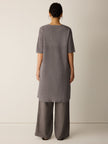 ORGANIC LINEN DELAVE VNECK LONG CARDIGAN