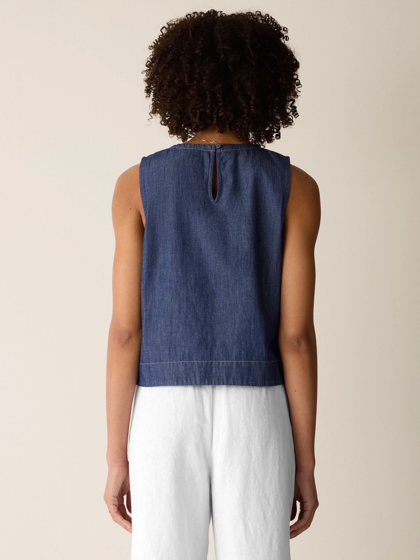 LIGHTWEIGHT ORGANIC COTTON DENIM SHELL