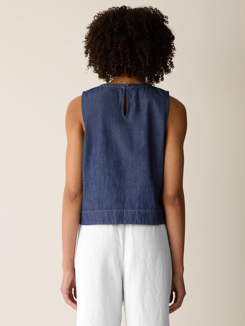 LIGHTWEIGHT ORGANIC COTTON DENIM SHELL