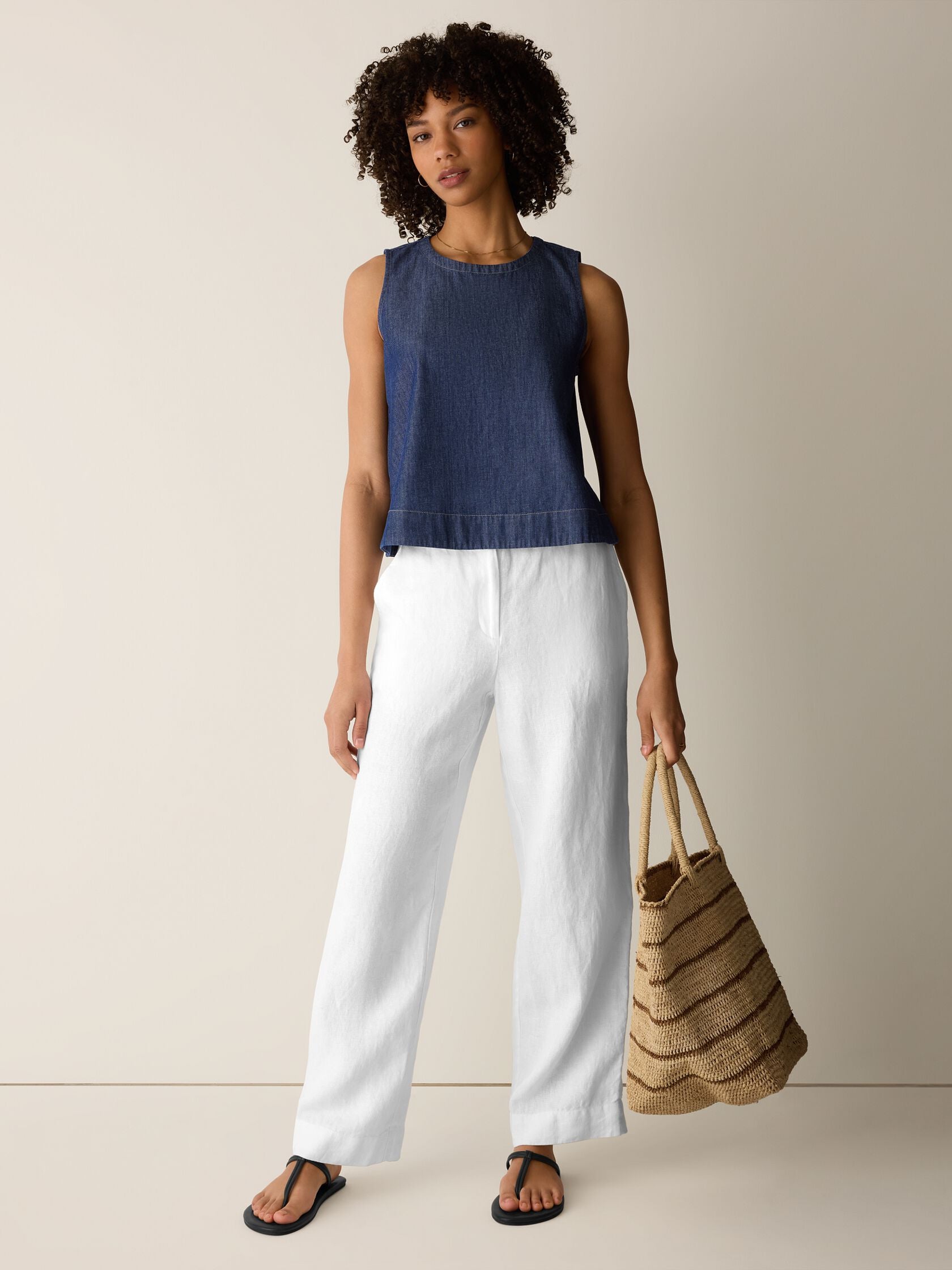 LIGHTWEIGHT ORGANIC COTTON DENIM SHELL