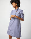 ELBOW SLEEVE FRILL DRESS