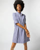 ELBOW SLEEVE FRILL DRESS