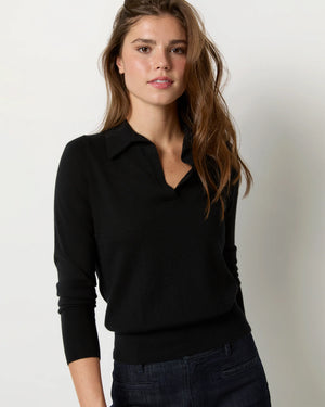 ALIDA JOHNNY COLLAR SWEATER