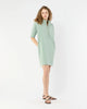 ELBOW SLEEVE FRILL DRESS