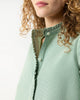 ELBOW SLEEVE FRILL DRESS