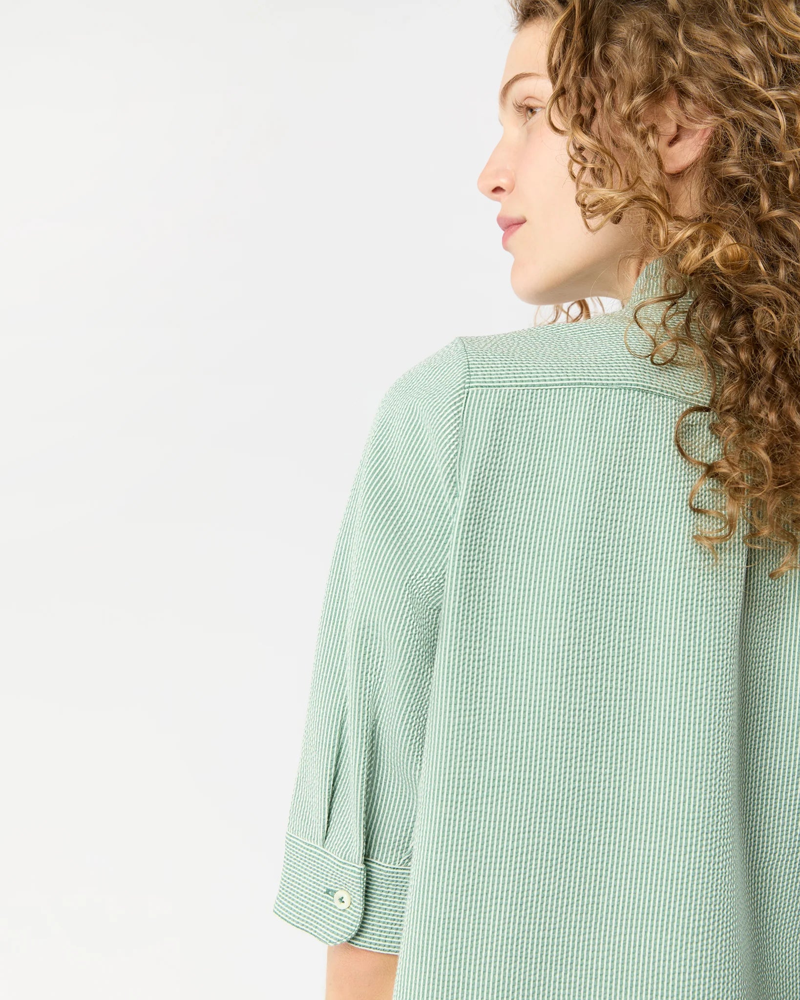 ELBOW SLEEVE FRILL DRESS