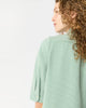 ELBOW SLEEVE FRILL DRESS