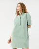 ELBOW SLEEVE FRILL DRESS