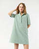 ELBOW SLEEVE FRILL DRESS