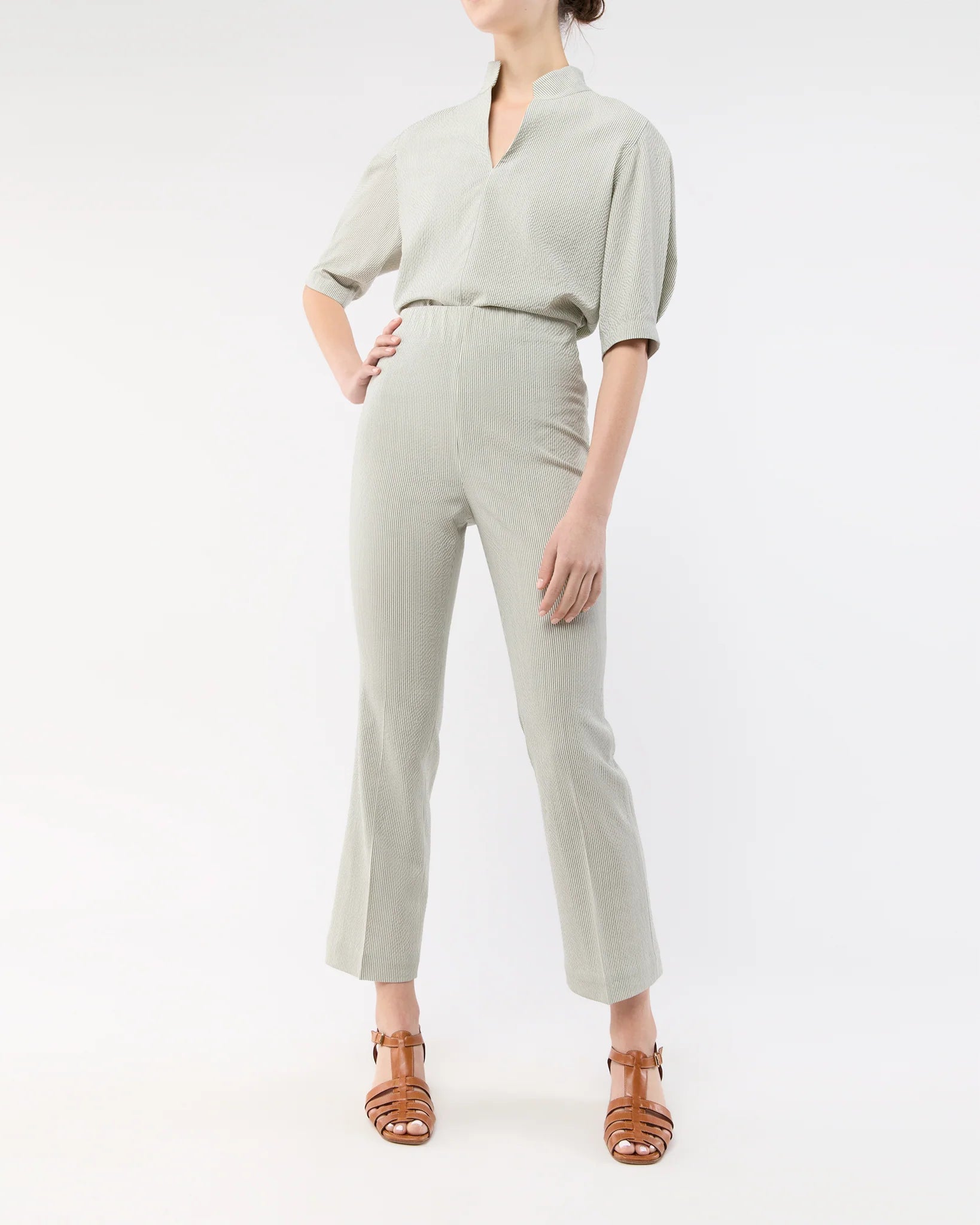 FAYETTE FLARE CROPPED PANT