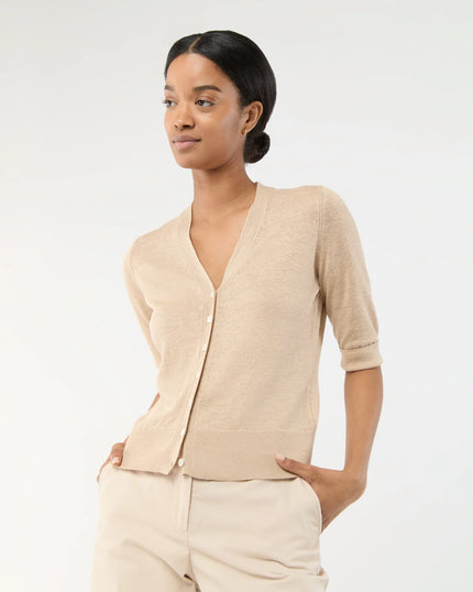 SHORT SLEEVED ROSIE V NECK CARDIGAN