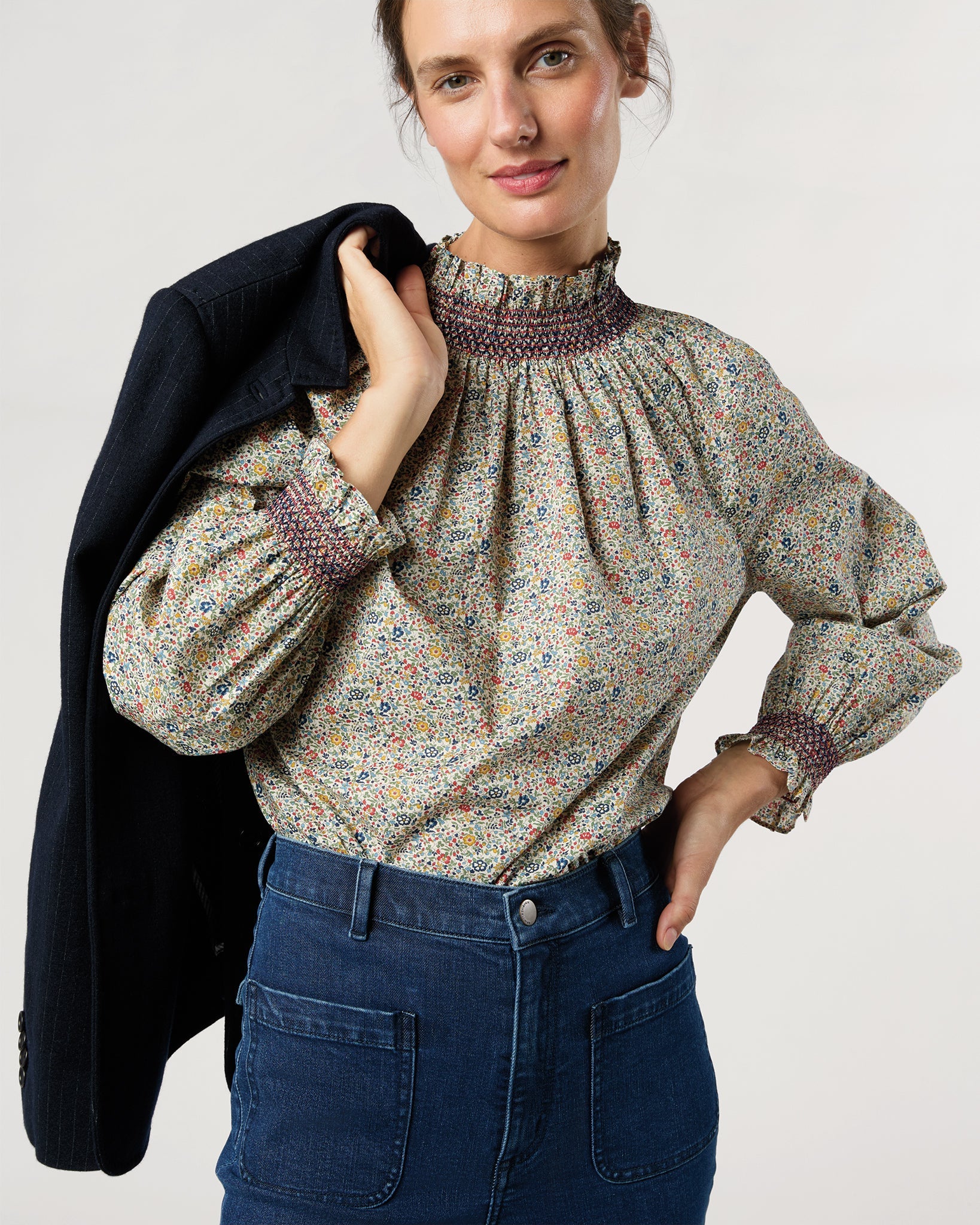 PHOEBE SMOCKING TOP