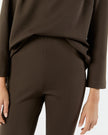 FAYE FLARE CROPPED PANT IN COFFEE