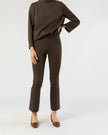 FAYE FLARE CROPPED PANT IN COFFEE