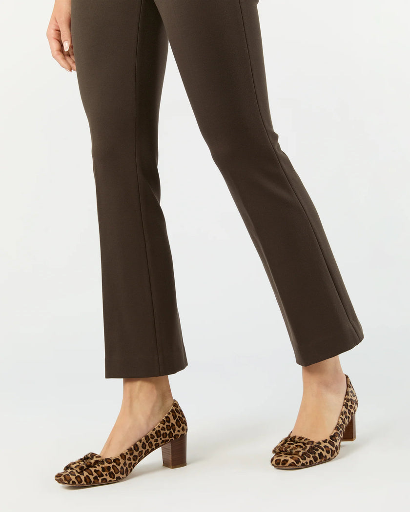 FAYE FLARE CROPPED PANT IN COFFEE