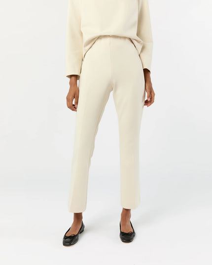 FAYE FLARED CROPPED PANT IN BISQUE
