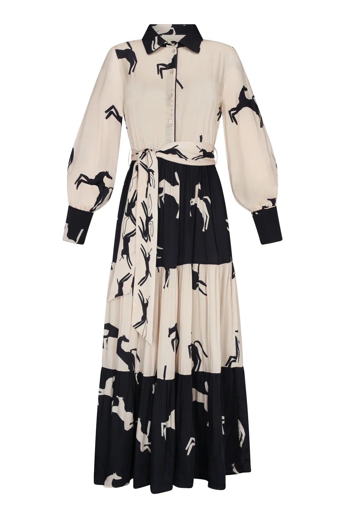SALMA HORSE PRINTED DRESS