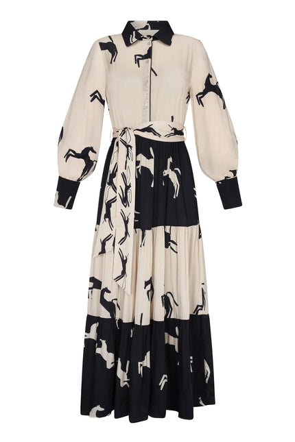 SALMA HORSE PRINTED DRESS