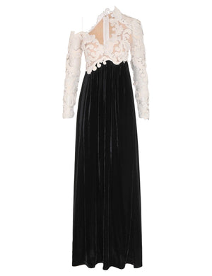 SENSORY VELVET BODICE GOWN