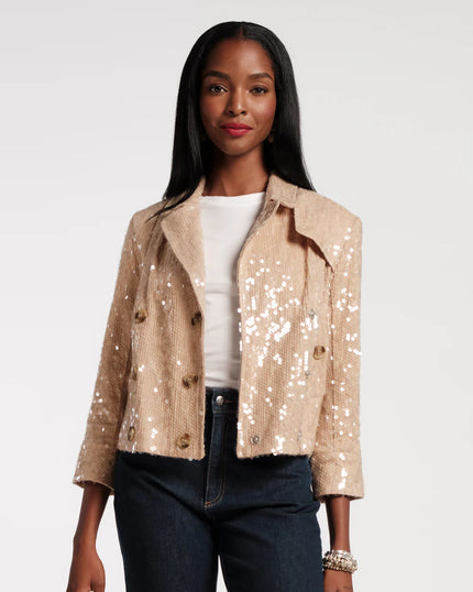 SEQUIN MOTO JACKET