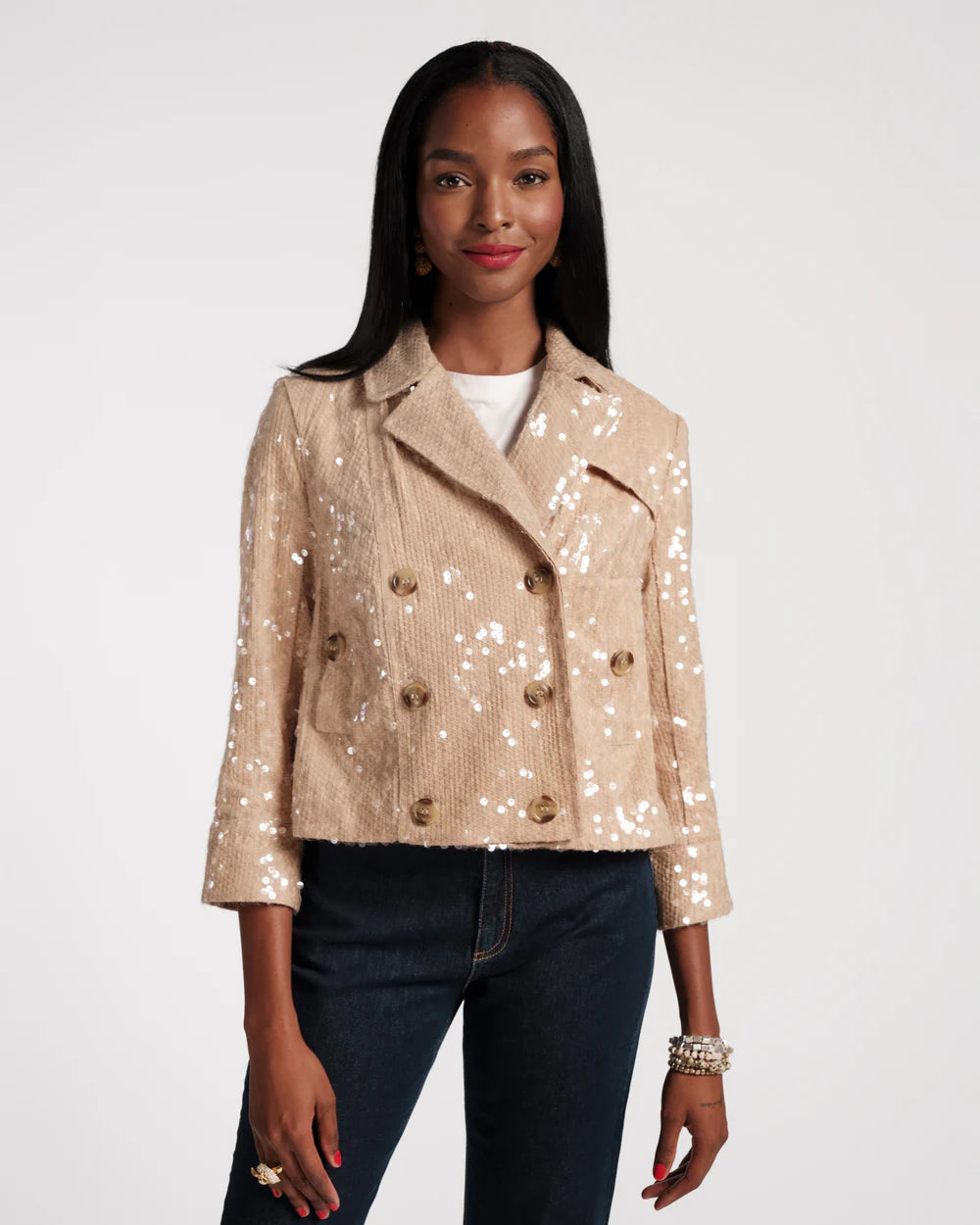 SEQUIN MOTO JACKET