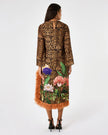 SERAPHINA CREPE DRESS LEOPARD FLORAL