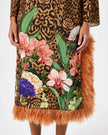 SERAPHINA CREPE DRESS LEOPARD FLORAL