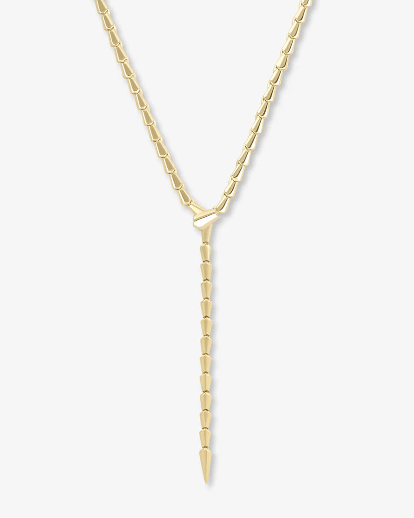 SERPENT LARIAT NECKLACE