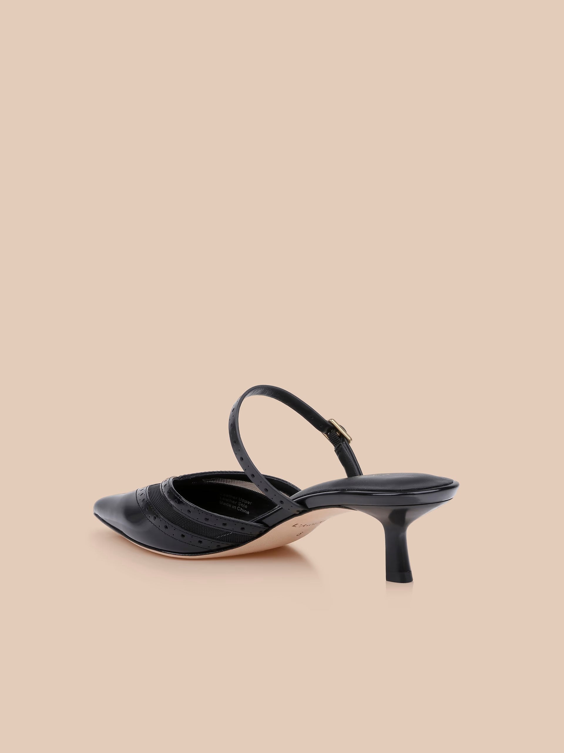 SHELBIE KITTEN HEEL MULE