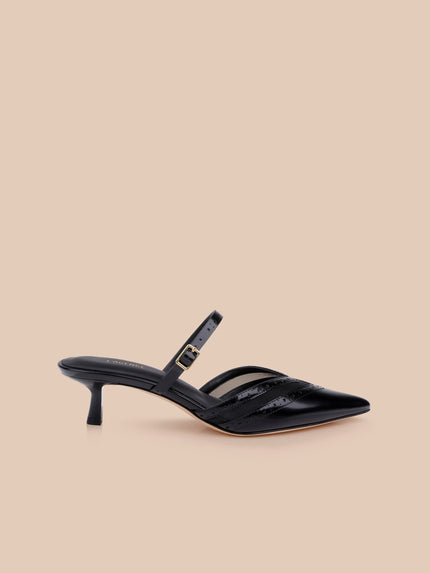 SHELBIE KITTEN HEEL MULE