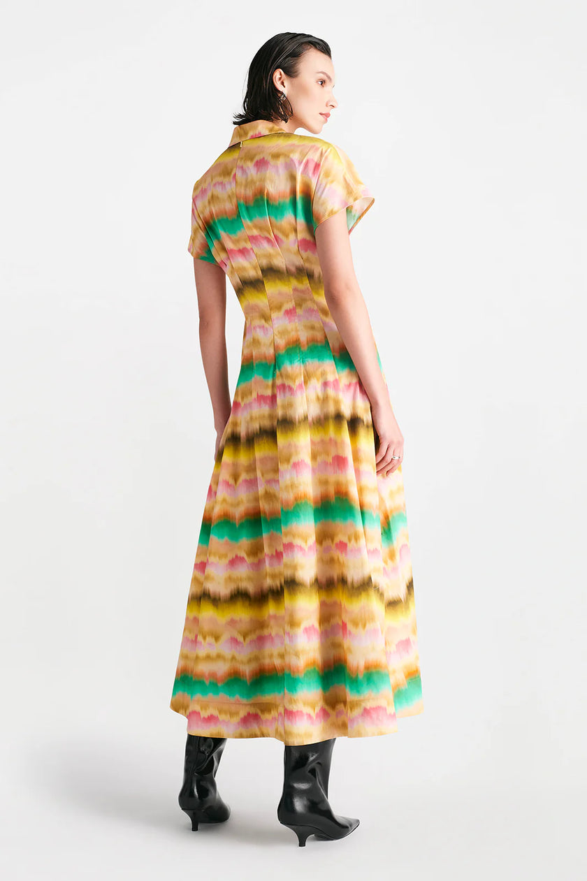 SUNSET COTTON SEAM DETAIL SHIRT DRESS