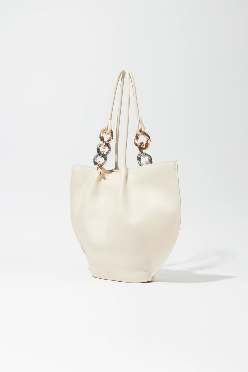 ARLO CHAIN PEBBLE LEATHER TOTE