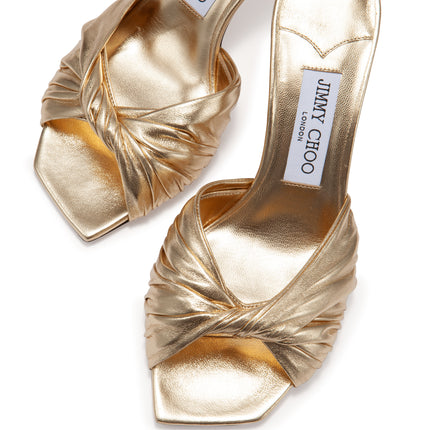 SKYE METALLIC LEATHER MULE