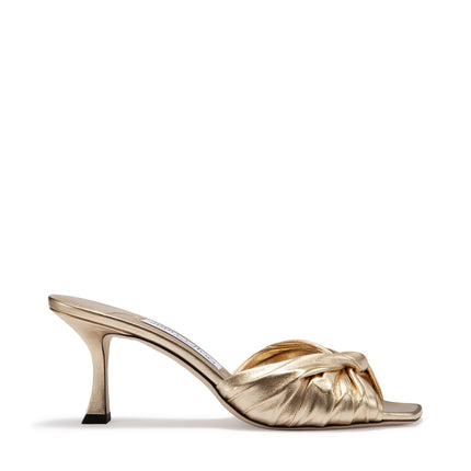 SKYE METALLIC LEATHER MULE