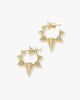 GABRIELLA PAVE SPIKED HOOPS
