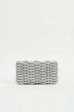 MORGAN WOVEN RHINESTONE CLUTCH