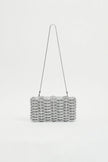 MORGAN WOVEN RHINESTONE CLUTCH