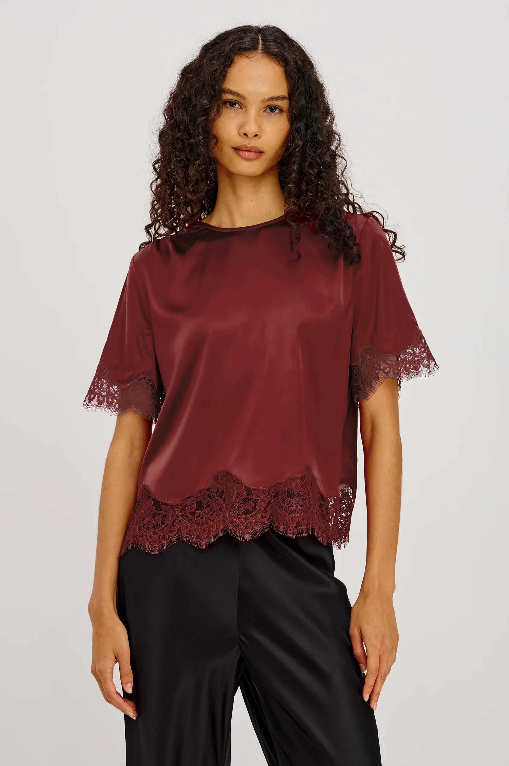 SONORA TOP IN CRIMSON