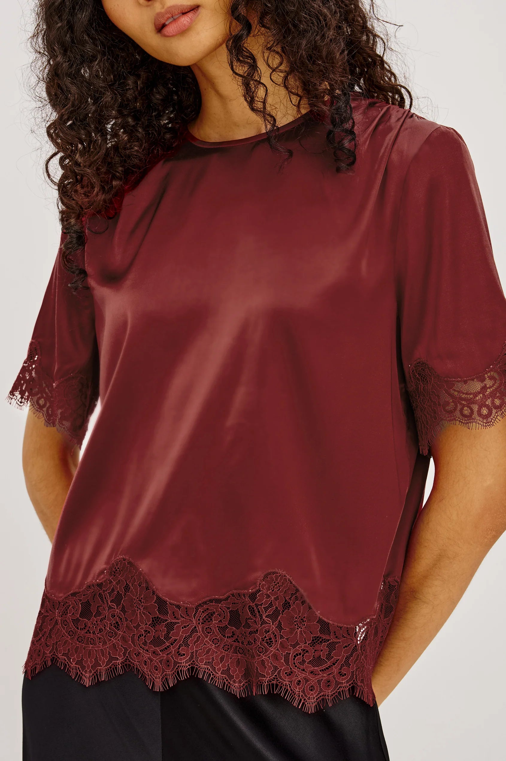 SONORA TOP IN CRIMSON