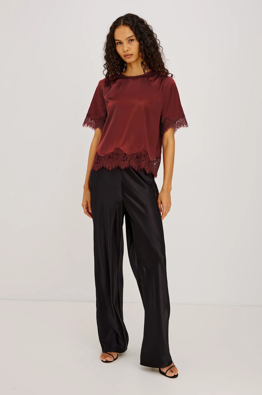 SONORA TOP IN CRIMSON